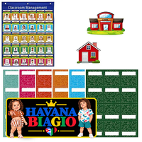 School Classroom Attendance Pocket Chart With 74 Color Cards Teacher Who Is Here Today Accessories For Classroom Management