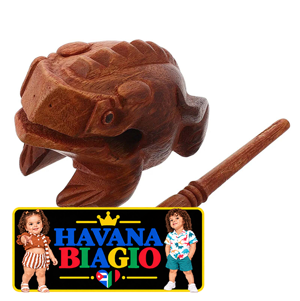 1 set 11CM Natural Wood Frog Guiro Instrument Handcrafted Percussion Toy Halloween Desktop Animal Sound Maker Musical Decor Wave