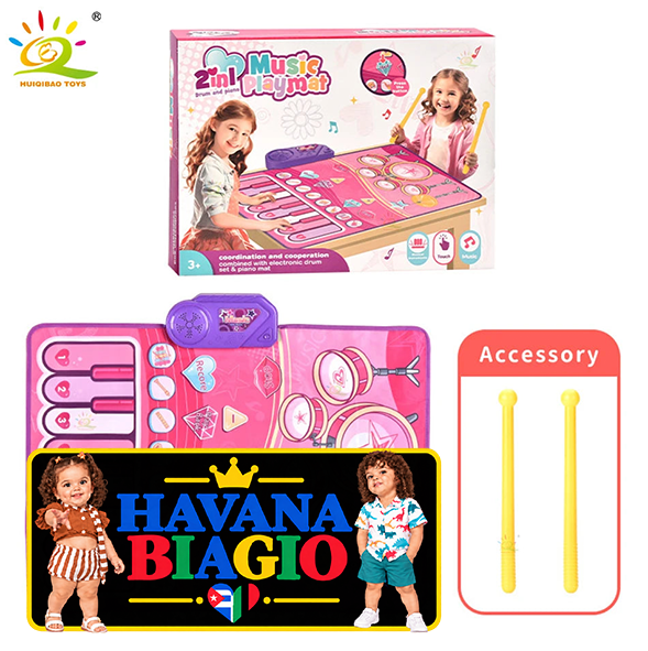 3IN1 Multifunctional Music Play Mat Piano Keyboard Dance Floor Drum Game Playmat Sensory Education Toys for Children Kids Gifts