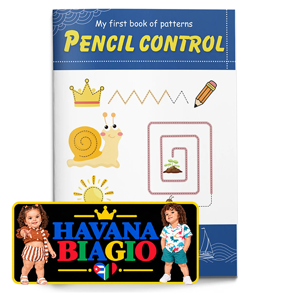 Pencil Control Activity Book for Kids, Tracing Lines and Shapes Workbook, Early Writing Practice Book
