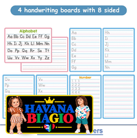 Dry Erase Handwriting Tracing Practice Board for Kids Write and Wipe Reusable Boards for Kindergarten and Preschool Montessori
