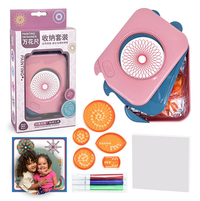 Magic Spirograph Drawing Toys Painting Template Multi-function Accessories Geometric Ruler Drafting Tools Storage Set Kids Toys