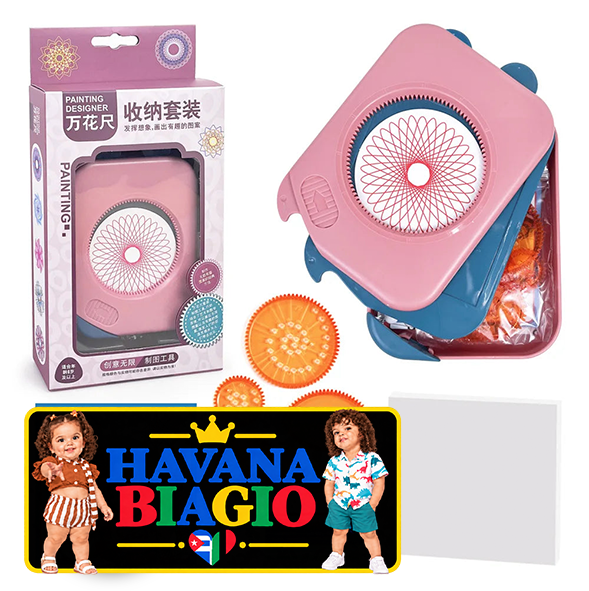 Magic Spirograph Drawing Toys Painting Template Multi-function Accessories Geometric Ruler Drafting Tools Storage Set Kids Toys