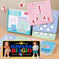 Children's Wooden Math Chart Toy Thinking Training Game Early Education Cognitive Learning Number Recognition Teaching Aids Toy