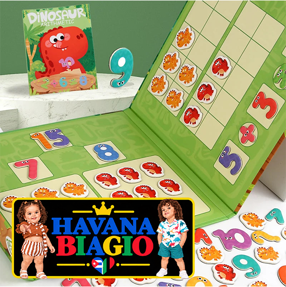 Dinosaur Theme Children's Math Tiles Number Decomposition Arithmetic 1-20 Addition And Subtraction Early Education Toys