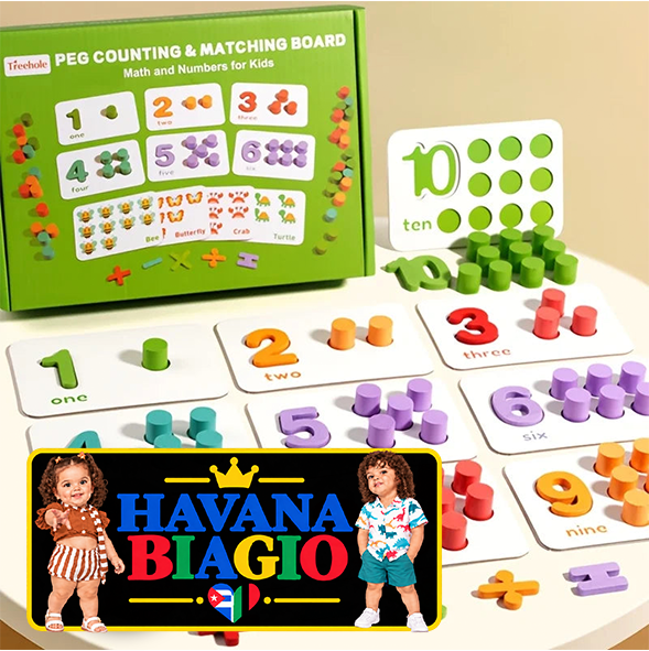 Wooden Math Enlightenment Teaching Aid, Early Teaching Children's Number Cognition, Pairing, Addition Subtraction Toy ﻿ ﻿