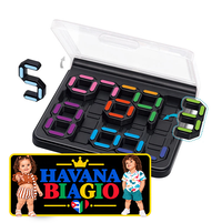 Math Number IQ Logical Thinking Training 3D Brain Teaser Puzzle Game with 120 Challenges Educational Toys for Kids & Adults