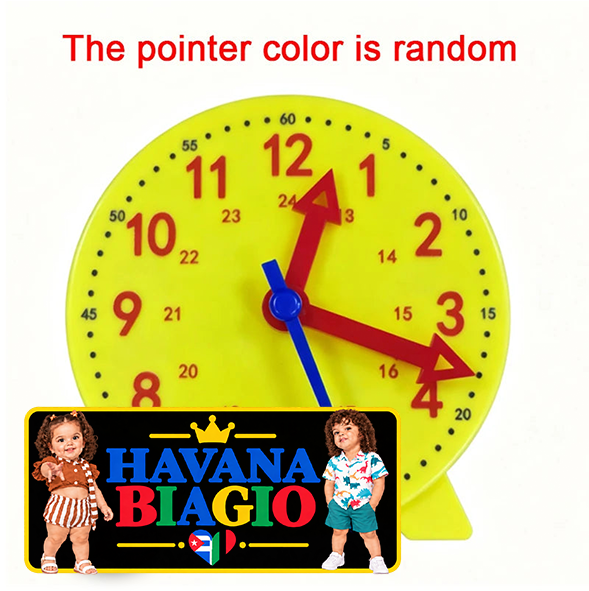 Children Montessori Clock Educational Toys Hour Minute Second Cognition Matching Puzzle Toys Kids Early Preschool Teaching Aid