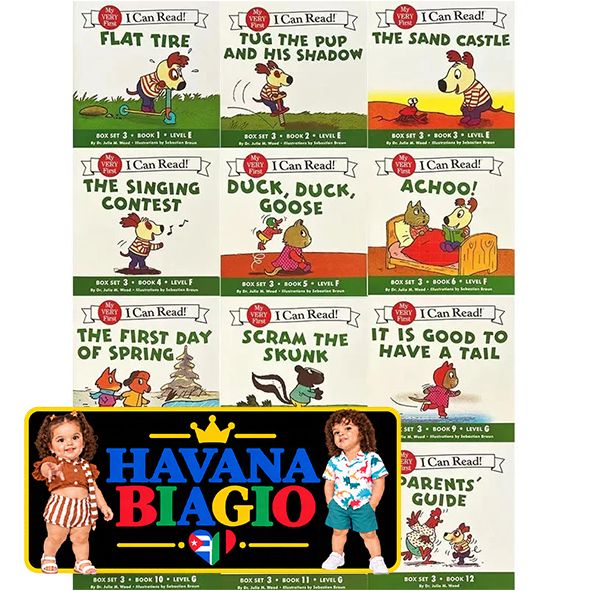 I Can Read Phonics 12 Books/Set English Story Picture Pocket Book  Montessori Learning Beginner Reading 1 2 3 Books