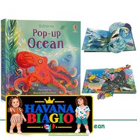 Usborne Pop Up Ocean 3D Flap English Picture Book for Kids Baby Educational Parent-child Interaction Bedtime Reading Books