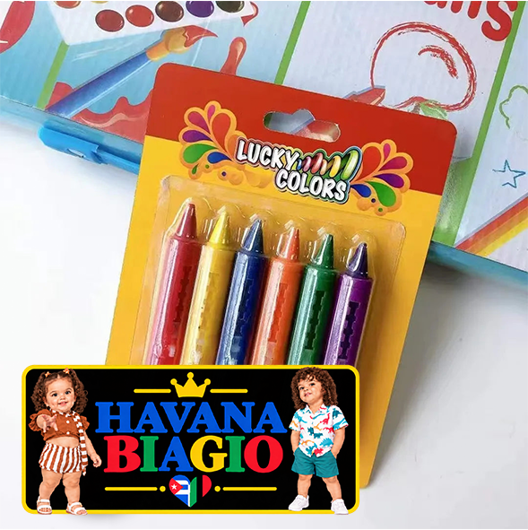 6pcs set Washable Bath Crayons-Colorful, Easy-Clean Markers for Youngsters, Fun Shower Draw in the Tub Graffiti Toy