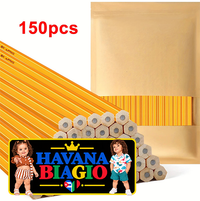 12-150pcs Bulk Pencils with Eraser top,2 HB Pencils for Writhing, Drawing and Sketching,Yellow Wood-Cased Pencils