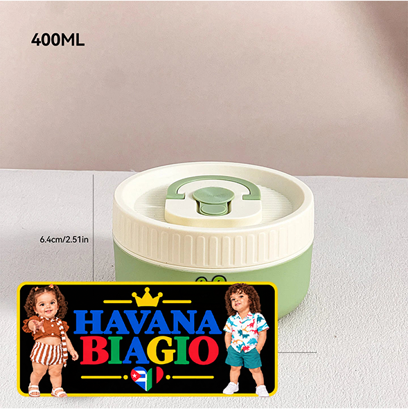 Portable Cute 304 Stainless Steel Insulated Bento Lunch Box For Kids Students Leak-proof Keep Warm Food Container Microwave Safe