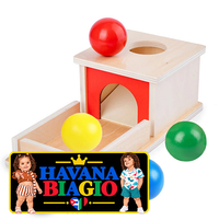 Kindergarten Montessori Wooden Toys Winder Object Permanence Box Coin Box Drawer Game Textile Drum Teaching Aids Sensory Toys