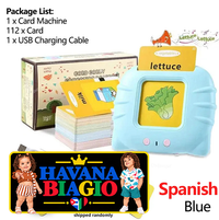 Early Education Flash Card Learning Toys Talking Flashcards for Kids Preschool English Electronic Audio Book Machine Gift