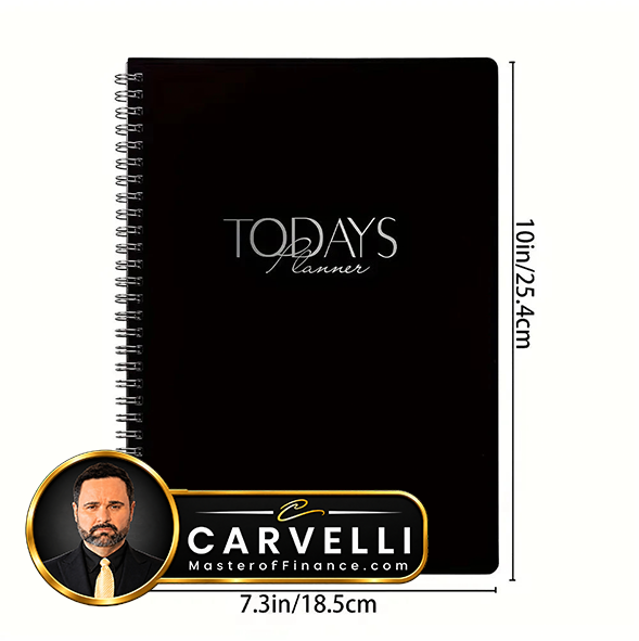 Daily Planner Notebook Spiral Bound Weekly & Daily Schedule to Do List Mood Water Intake Budget Journal