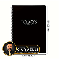 Daily Planner Notebook Spiral Bound Weekly & Daily Schedule to Do List Mood Water Intake Budget Journal