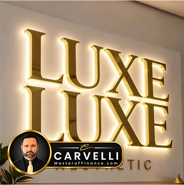 Custom Backlit Business Sign Metal Letters Waterproof Illuminated Sign 3D LED Signage for Brand Logo Storefront Advertising