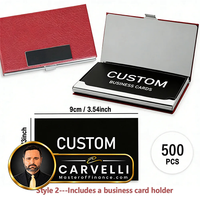 200/500/1000pcs Customizable Cards, Personalized Business Cards with Acrylic Storage Box, Matte Film Thank You Invitations