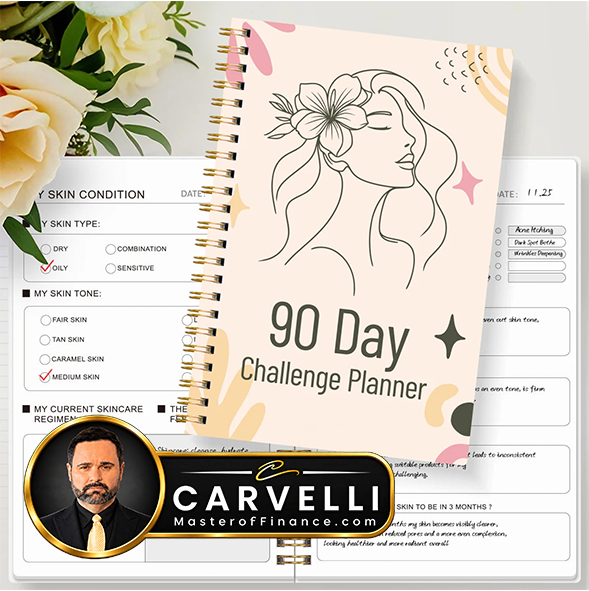 A5 Skincare Journal,Daily Beauty Routine & Product Tracker Notebook with Progress Notes,Self-Care Planner for Women and Teens