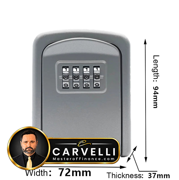 Wall Mount Key Storage Secret Box Organizer 4 Digit Combination Password Security Code Lock No Key Home Key Safe Box