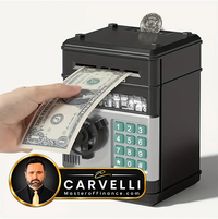 Creative Piggy Bank Automatic Mini Safe Coins Cash Saving Money Box Password Counter Code Key Lock Coin Bank ATM Child Gift
